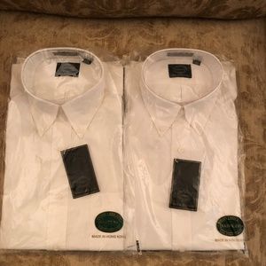 Saddle White Dress Shirts
